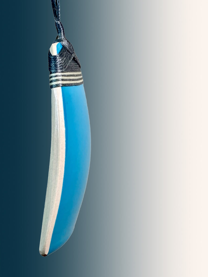 Teal Ceramic Pendant