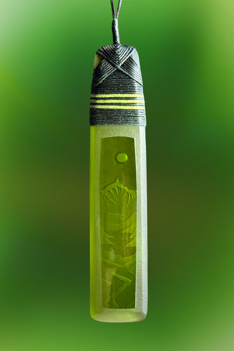 Green Moonscape Pendant