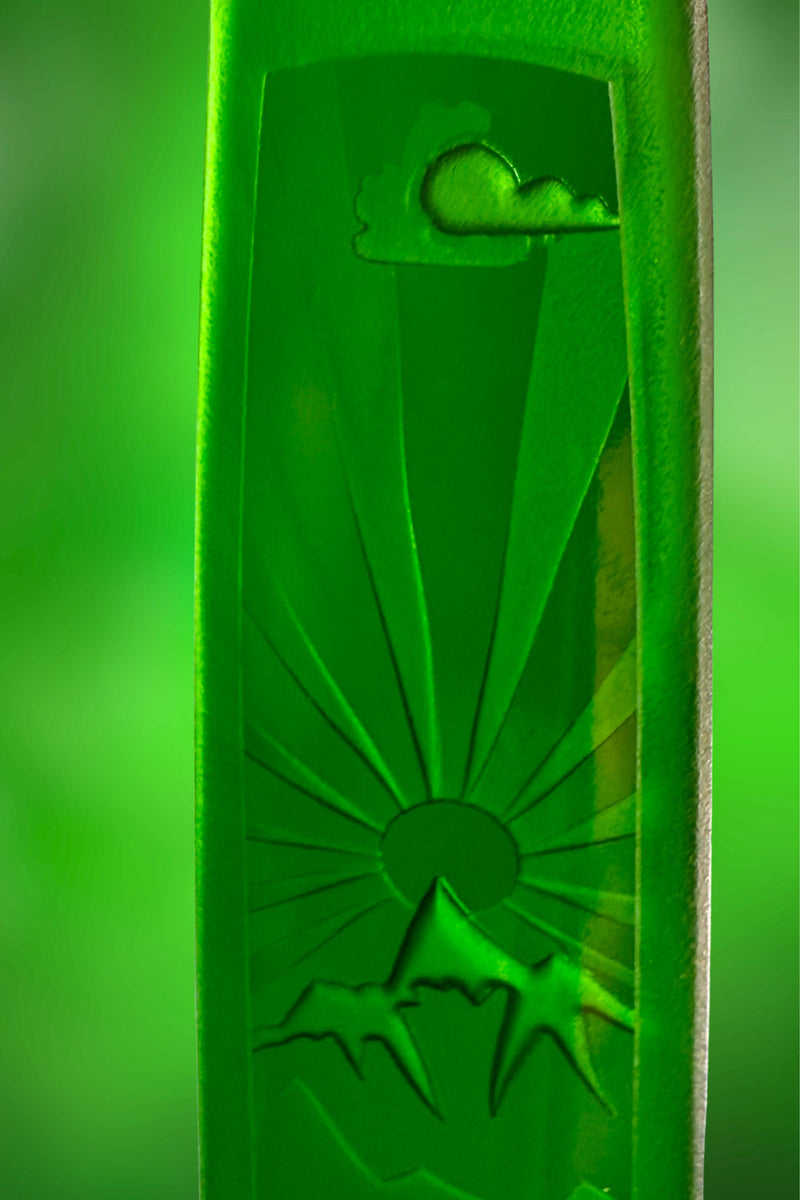 Bright Green Sunburst Pendant