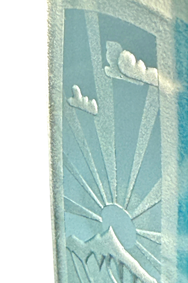 Long Sunburst Landscape Pendant