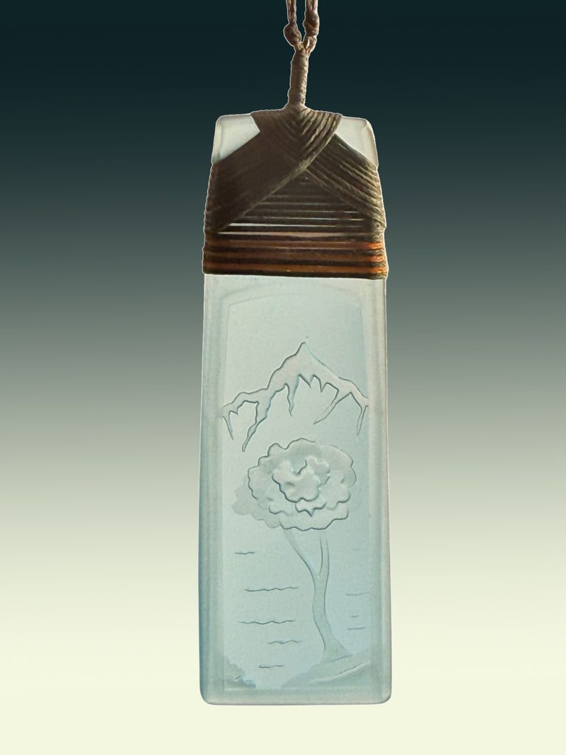 Large Tree and Mountain Pendant