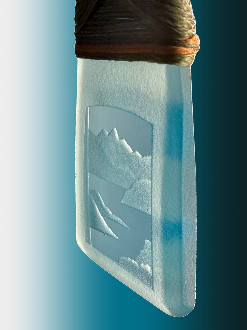 Little Mountain and Lake Landscape Pendant