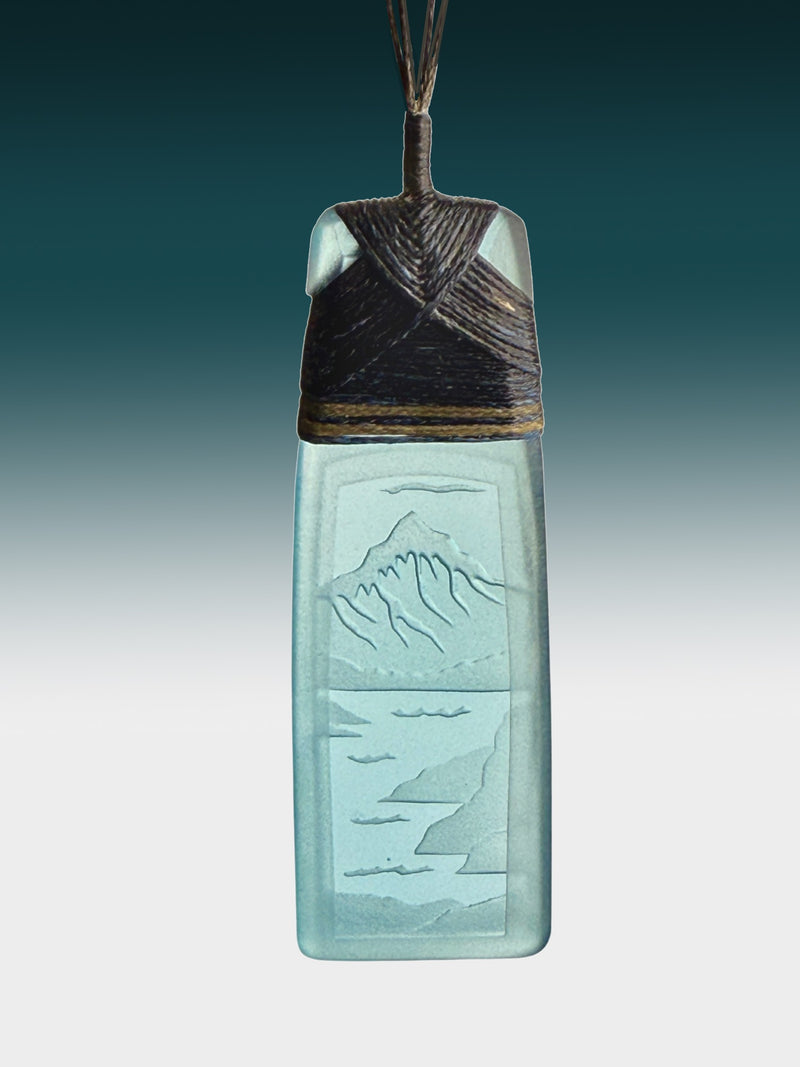 Mountain and Lake Landscape Pendant