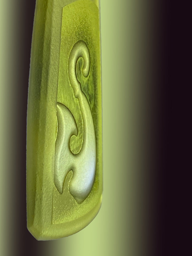 Warm Green Hei Matau Pendant