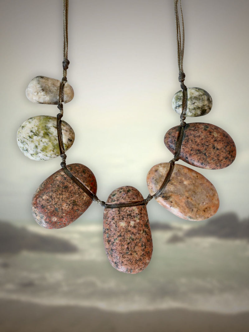 Gem Stone Necklace Pinks