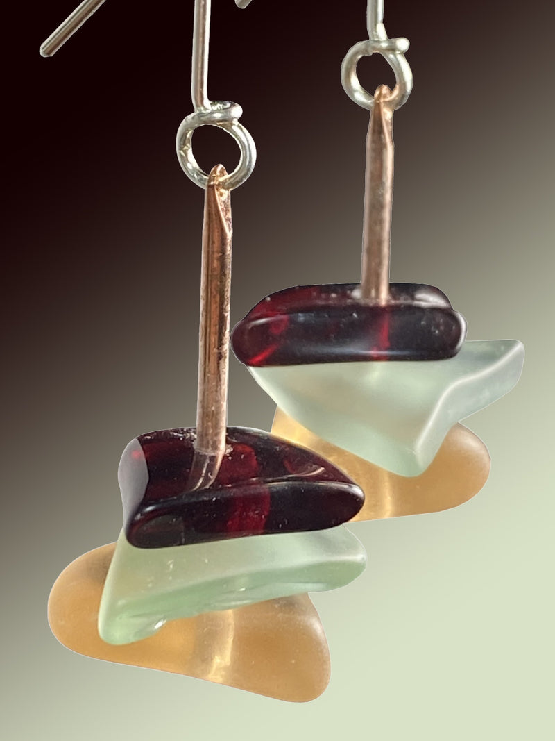 Three Drop Earrings