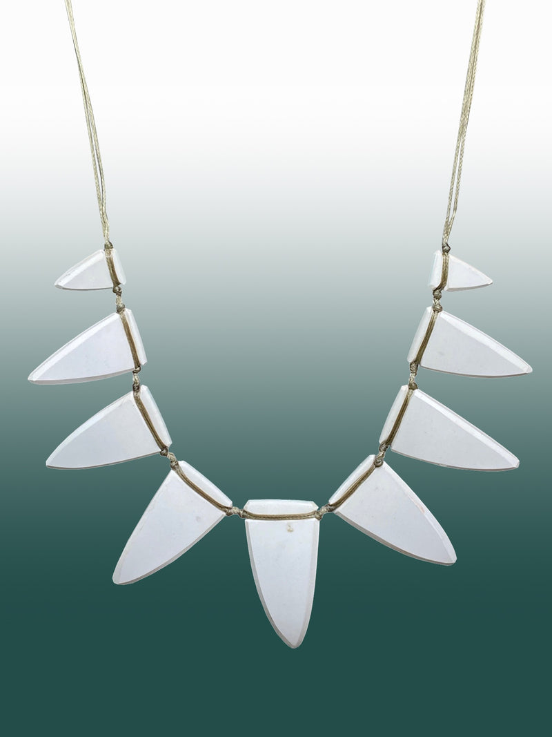 Crown Lynn Colour Glaze in Teal Statement Necklace