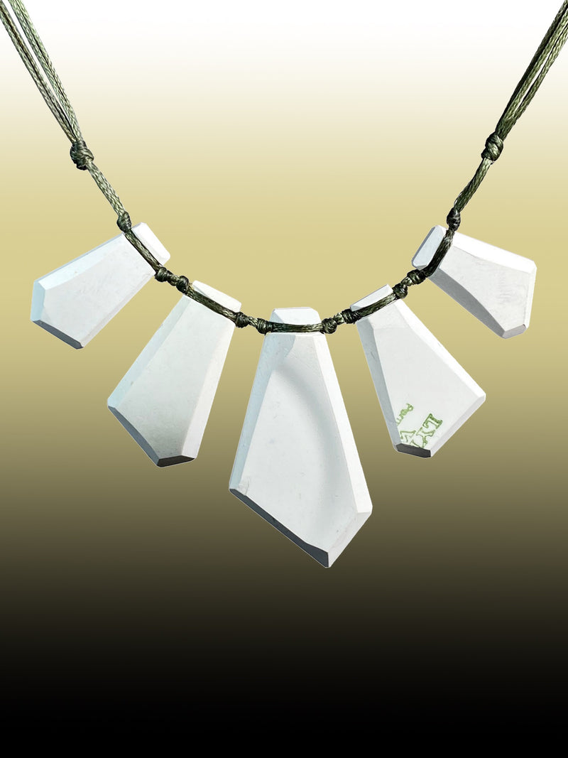 Crown Lynn Staccato Ceramic Array Necklace