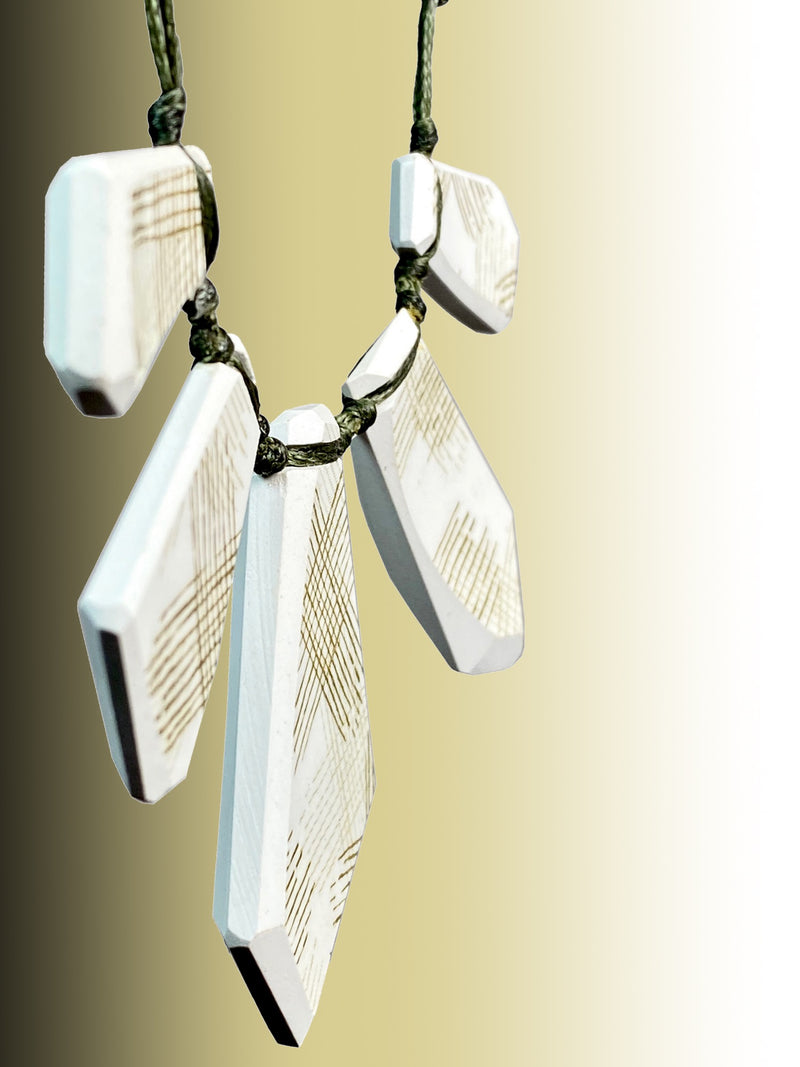 Crown Lynn Staccato Ceramic Array Necklace