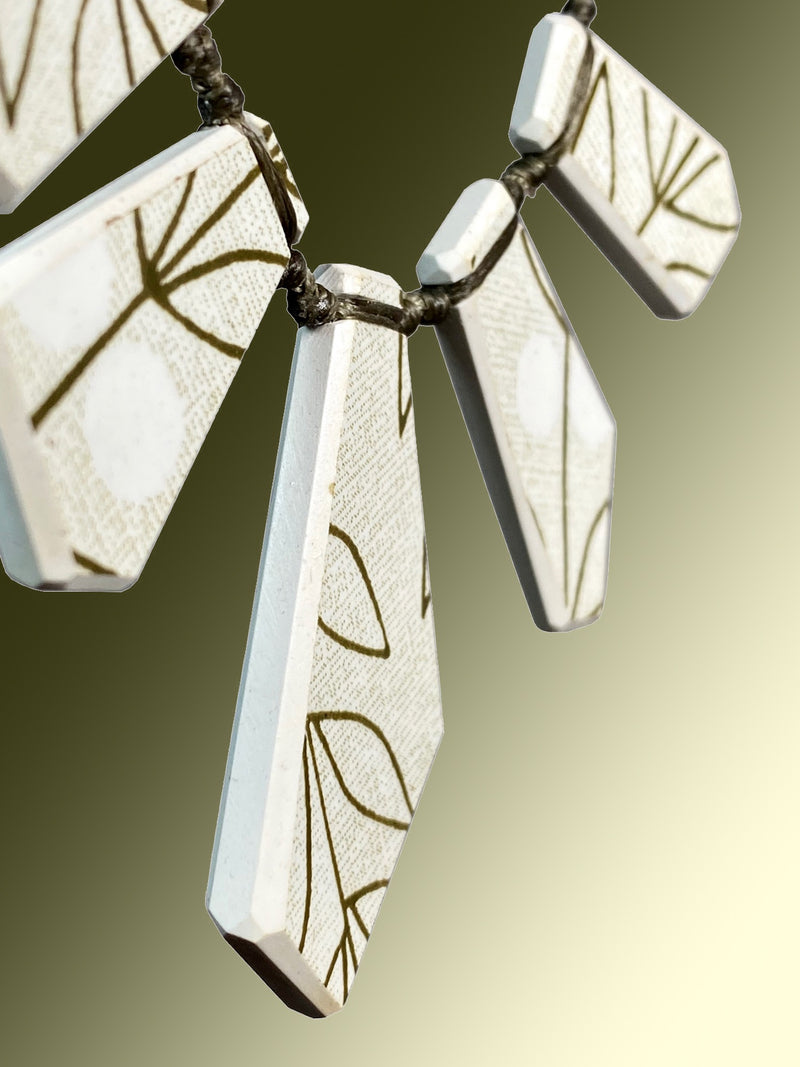 Crown Lynn Topic Ceramic Array Necklace