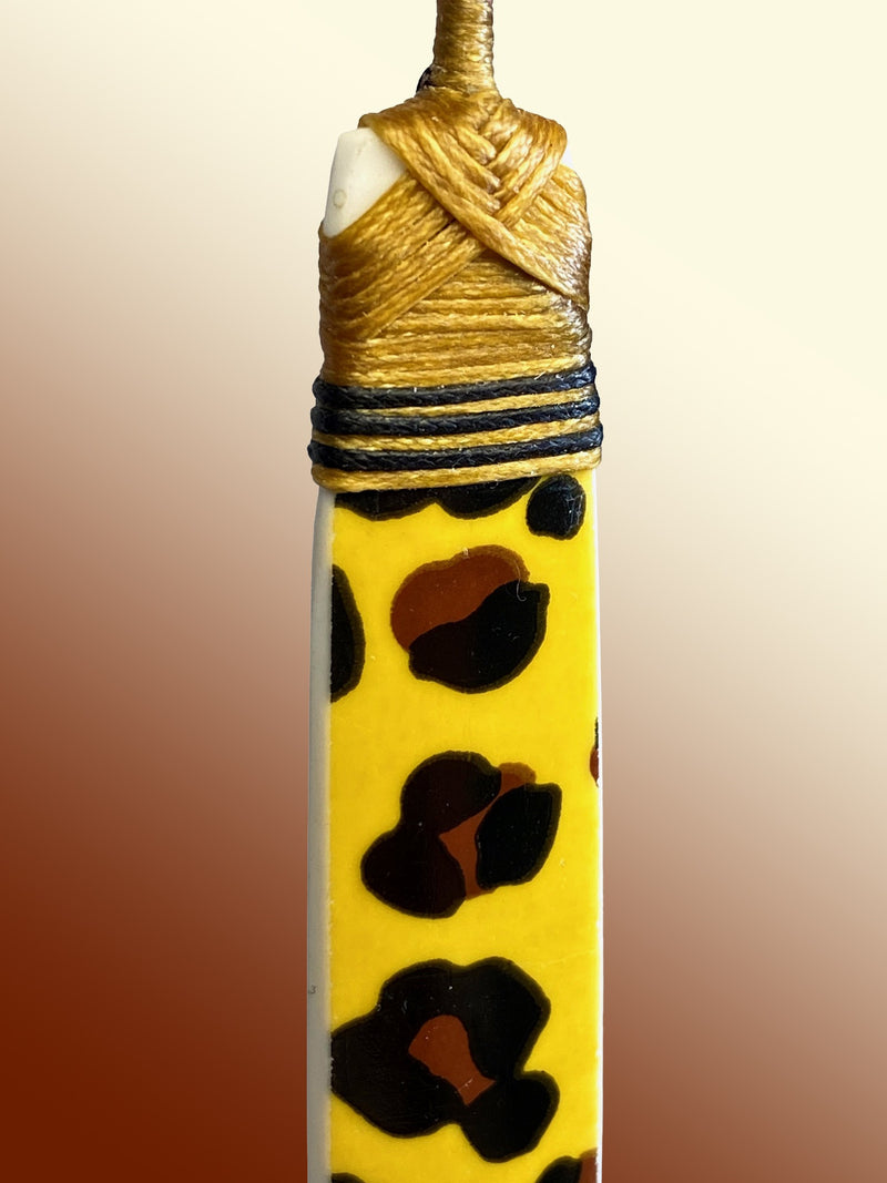 Leopard Print Ceramic Pendant