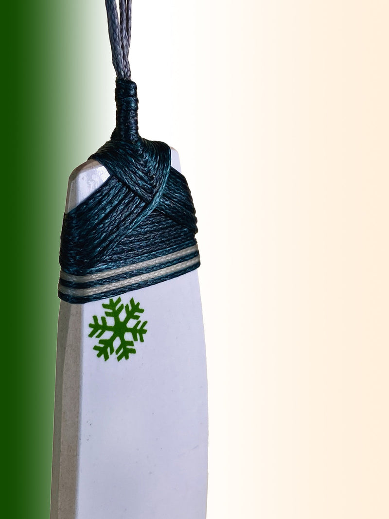 Snowflake Ceramic Pendant
