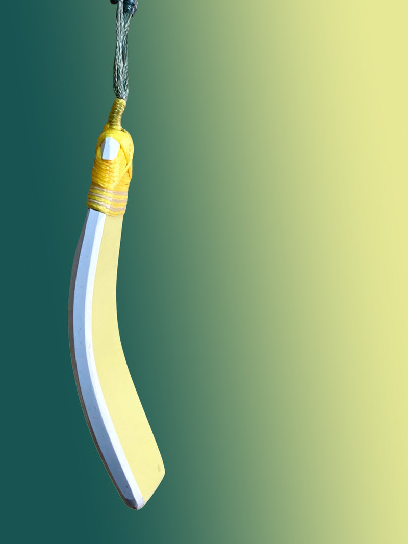 Crown Lynn Colour Glaze Pastel Yellow Ceramic Pendant