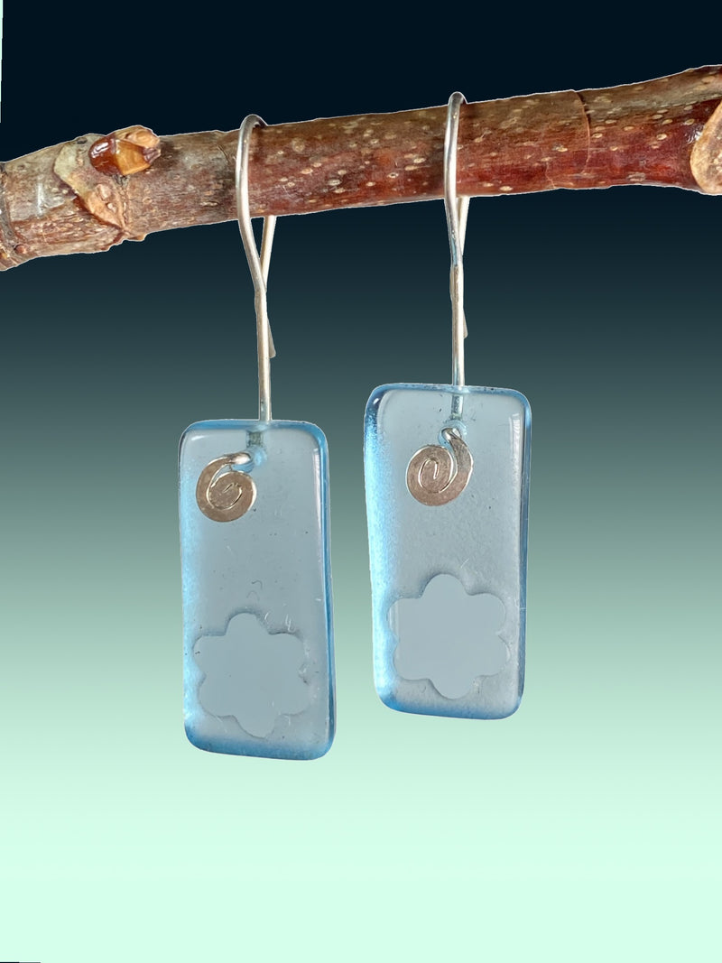 Flower Signature Earrings in Bombay Blue