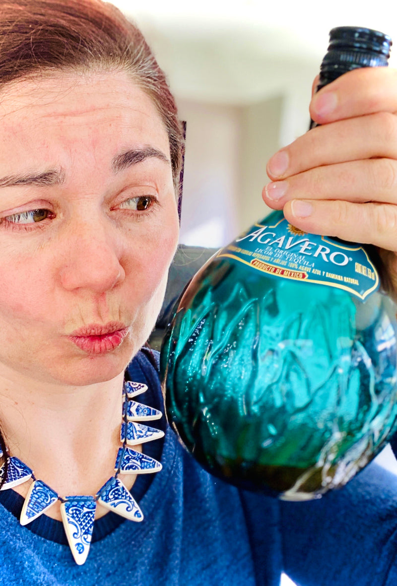 Crown Lynn Willow Pattern Statement Necklace