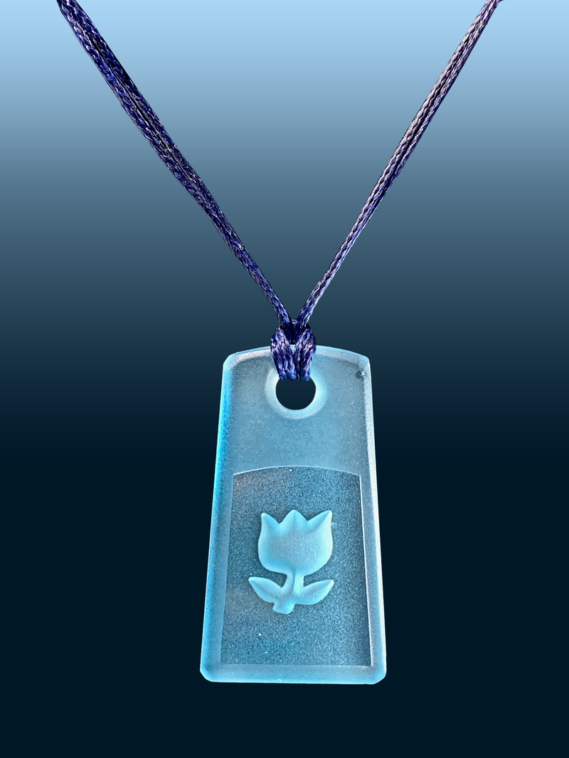 Bombay Blue Tulip Pendant