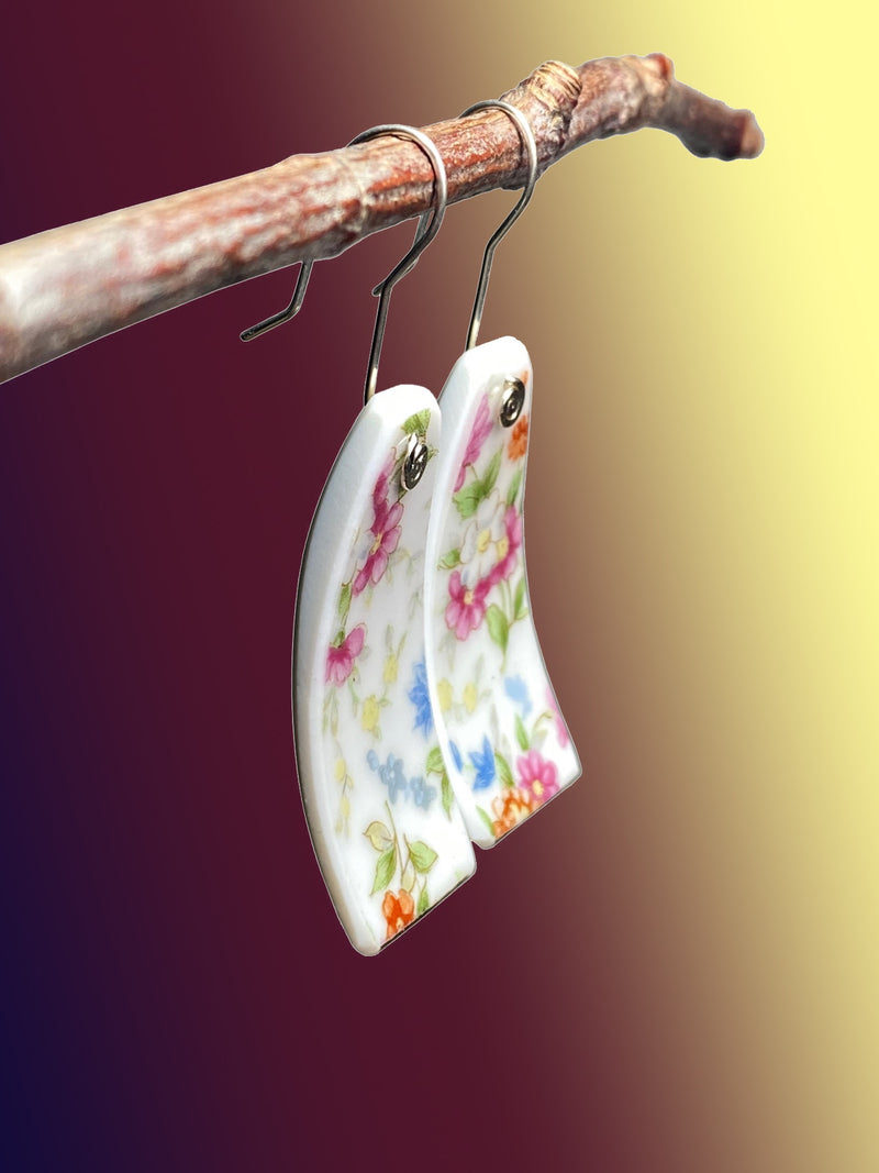 Floral Ceramic Earrings