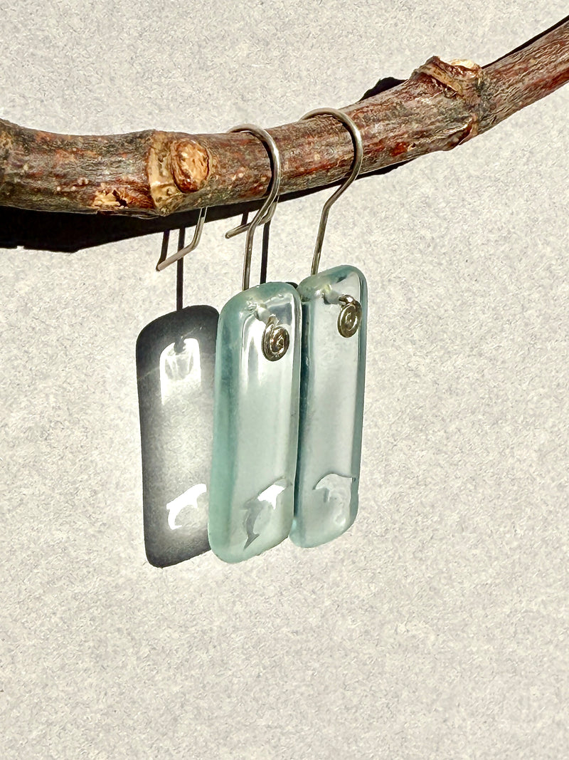 Dolphin Signature Earrings in Jacob&