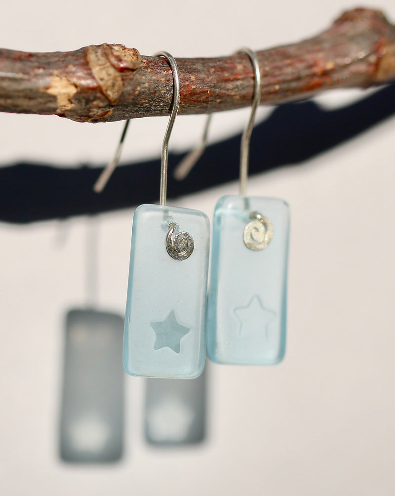 Star Signature Earrings in Bombay Blue