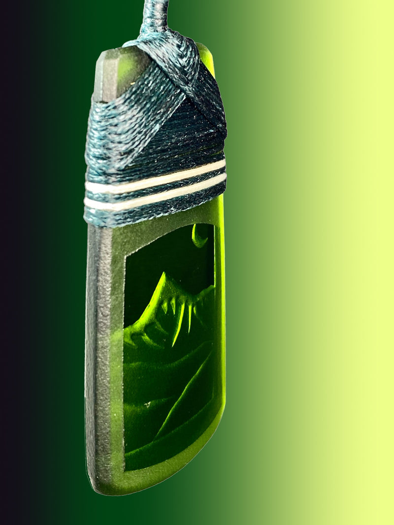 Green Moonscape Pendant