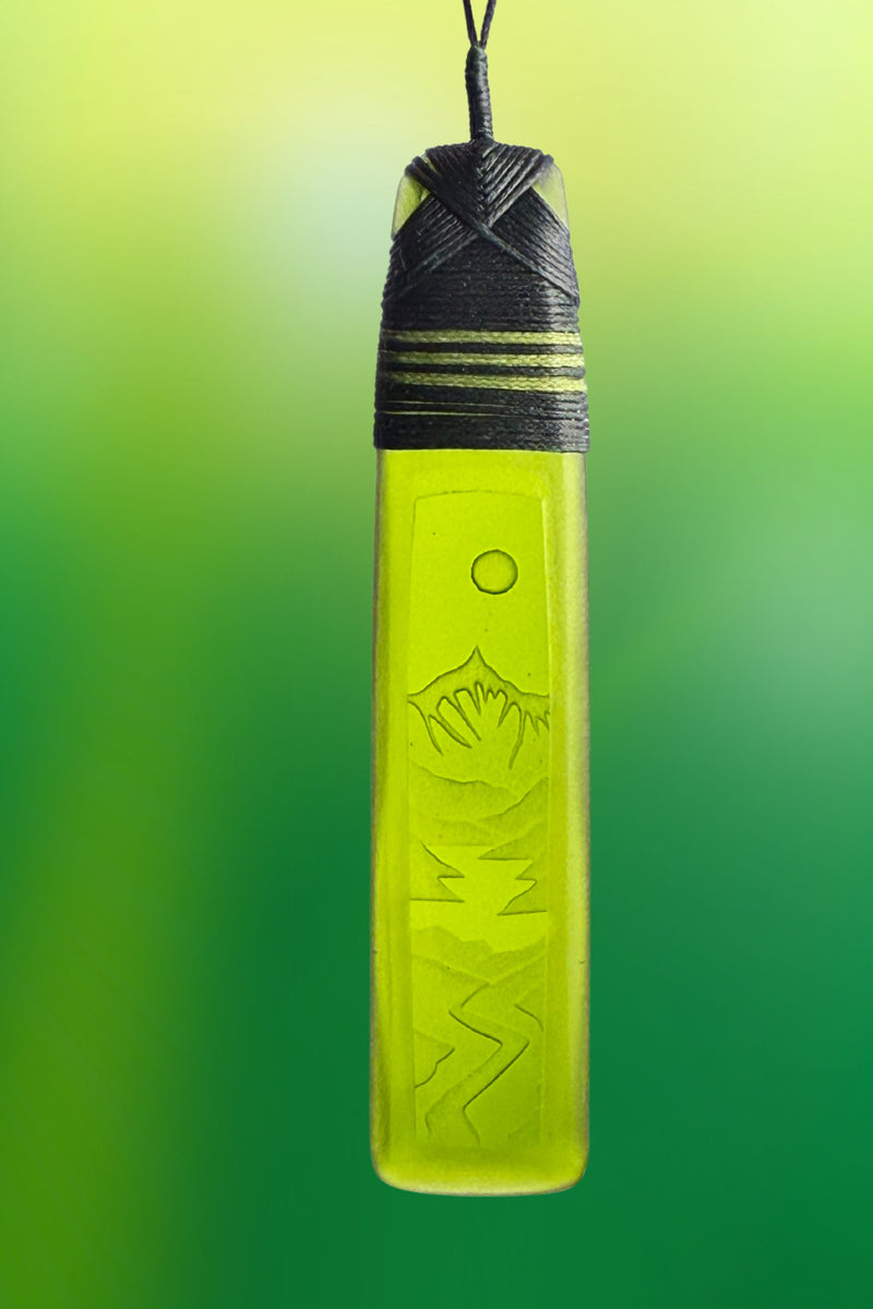 Green Moonscape Pendant