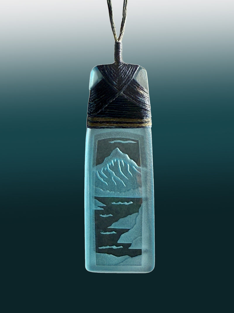 Mountain and Lake Landscape Pendant