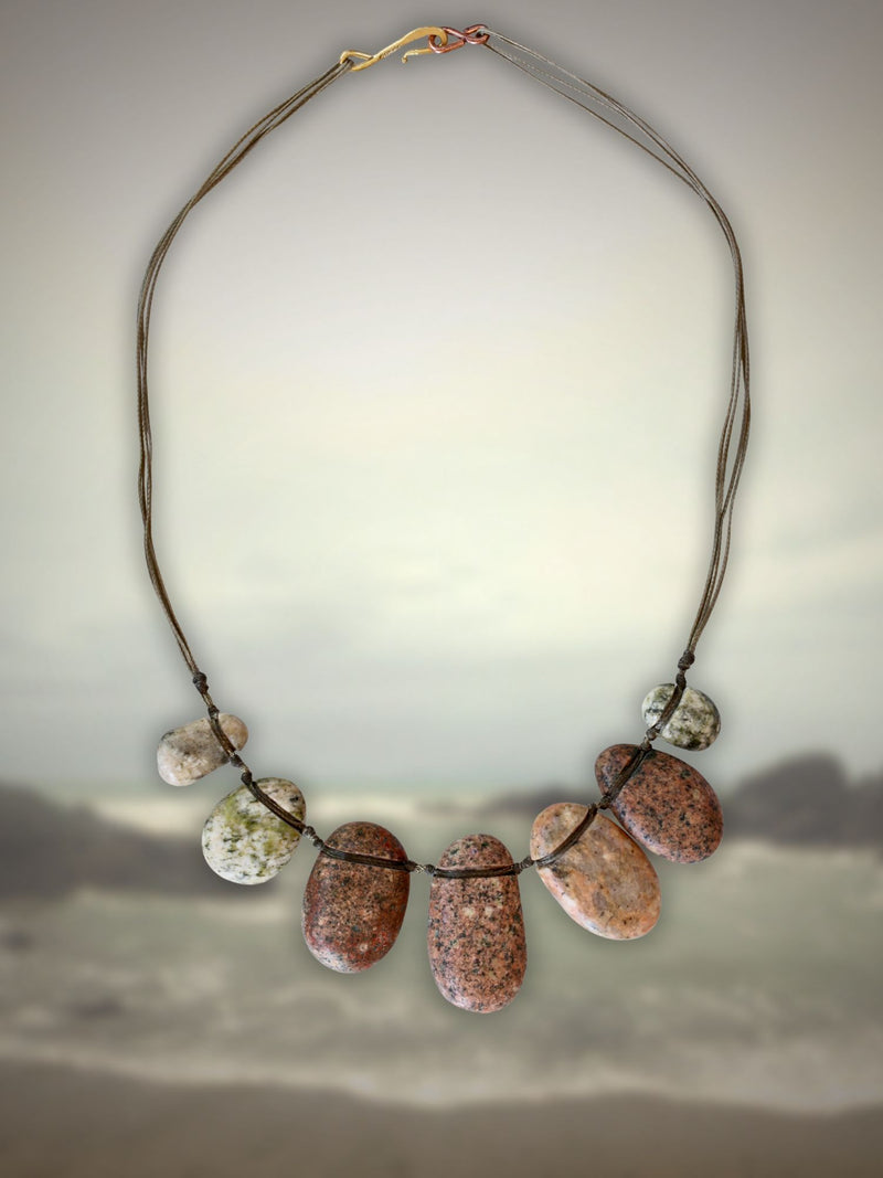 Gem Stone Necklace Pinks