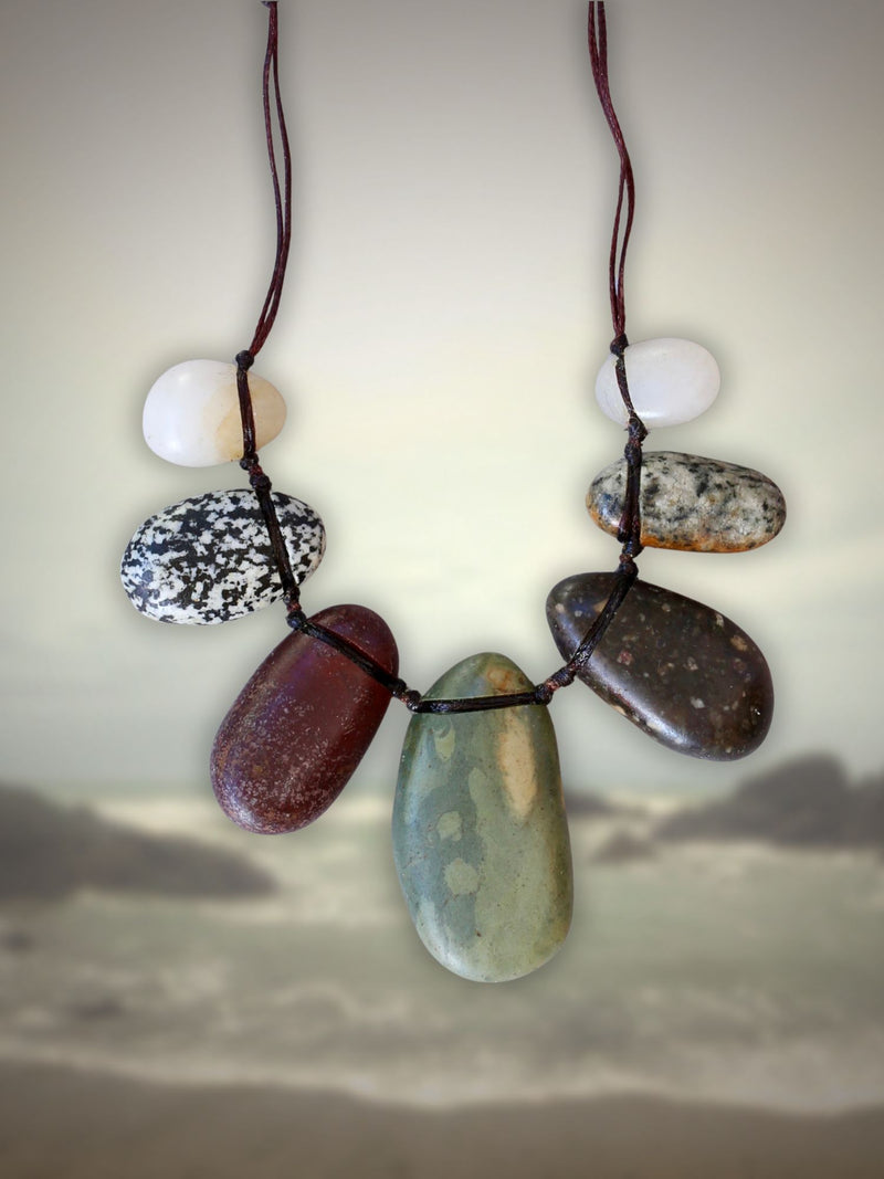 Gem Stone Necklace Colourful