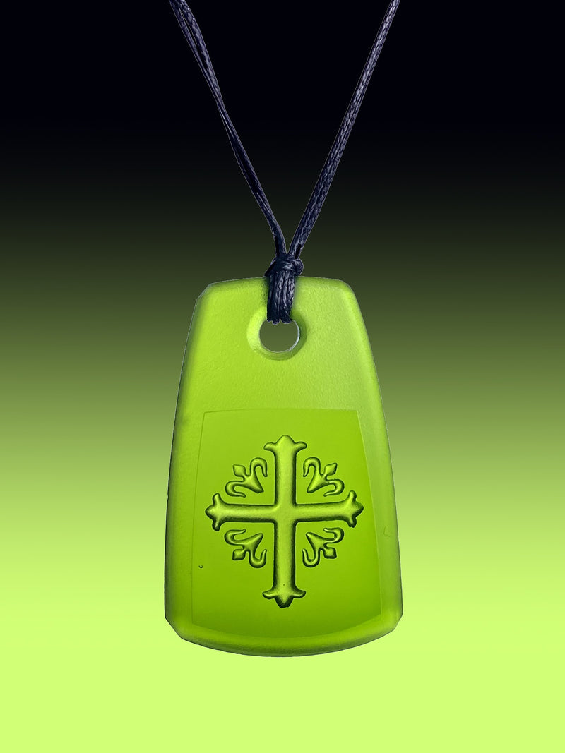 Deep Green Cross Pendant